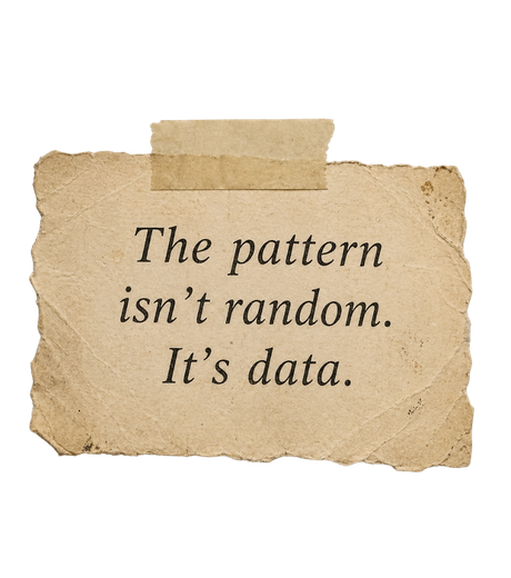 The pattern isn't random. It's data.