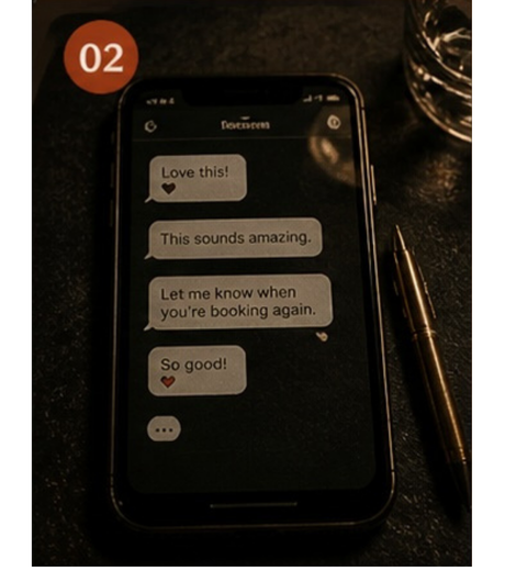 Phone notifications: comments, hearts, but no real movement