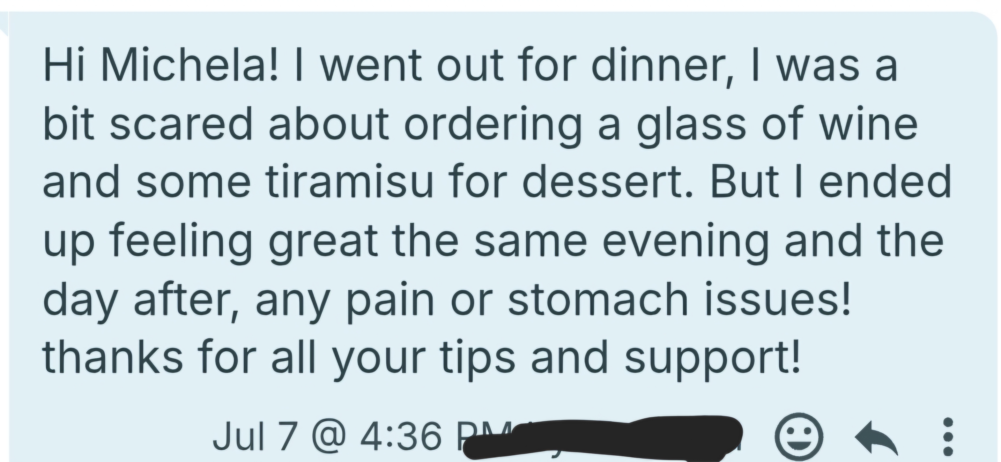 Client E testimonial