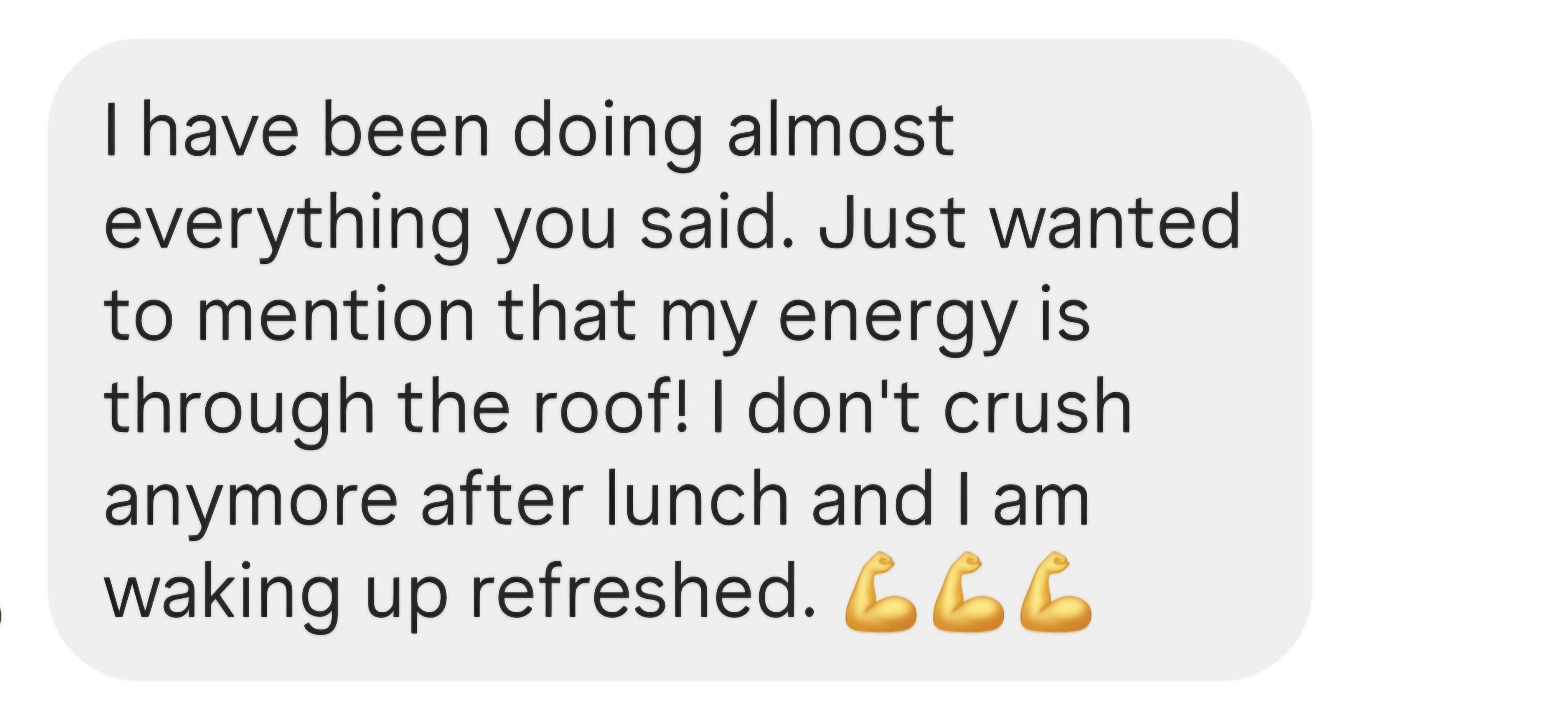 Client L testimonial