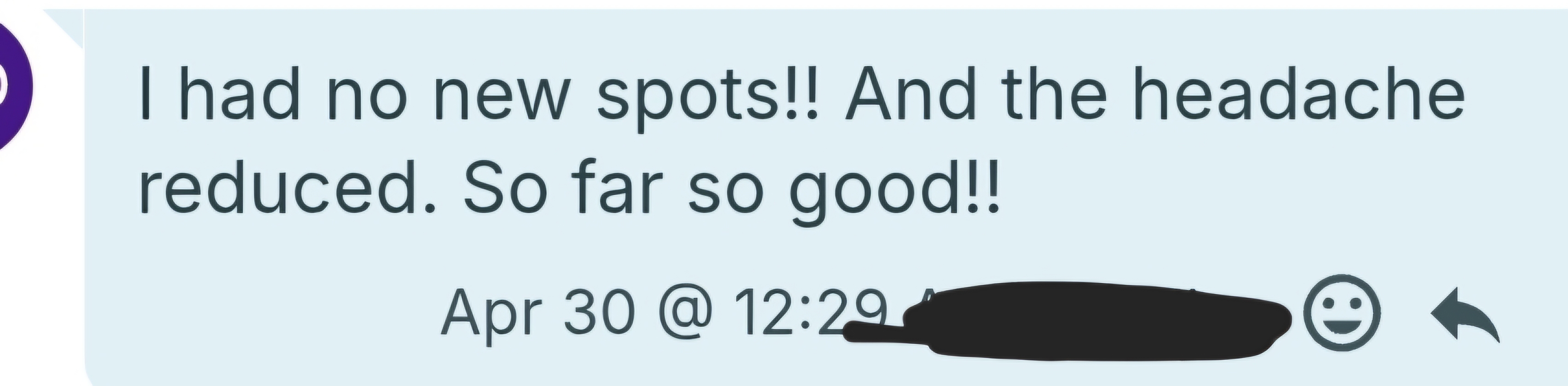 Client P testimonial