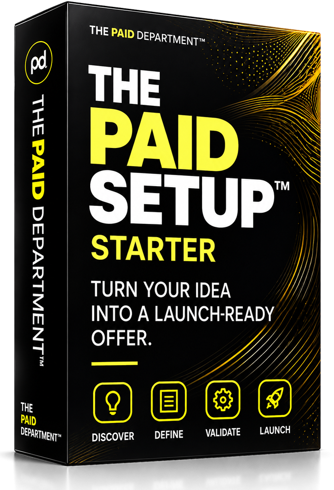 The Paid Setup Starter™ product box
