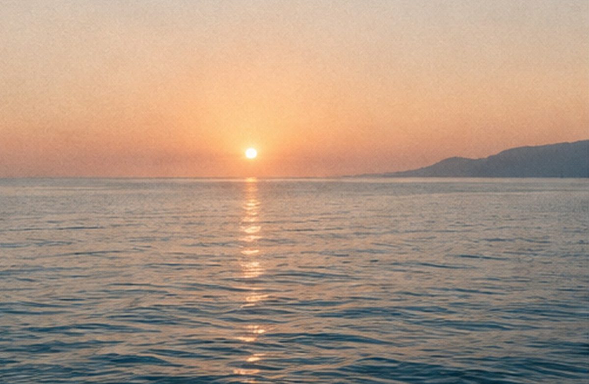 Coucher de soleil sur la Méditerranée
