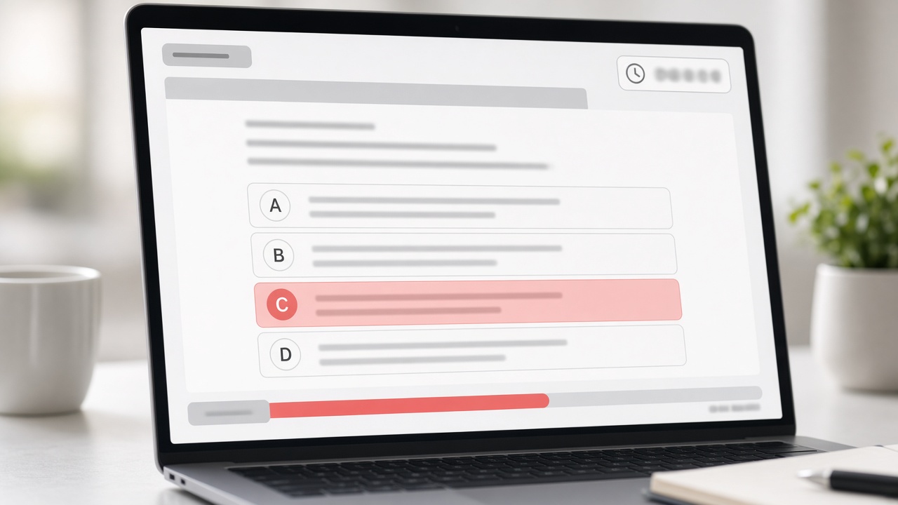 Simulador digital de examen EGEL Plus Derecho con reactivos y cronómetro