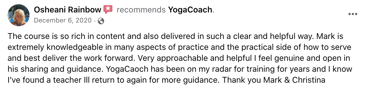Student testimonial