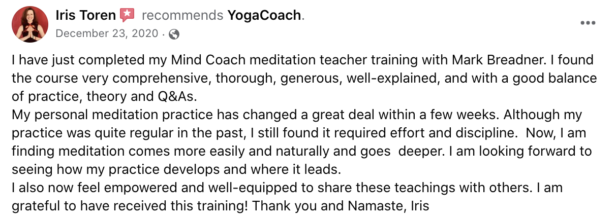 Student testimonial