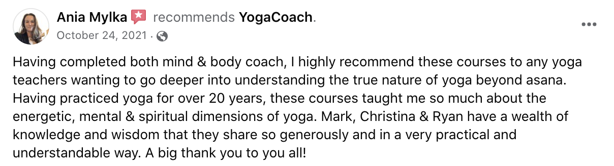 Student testimonial