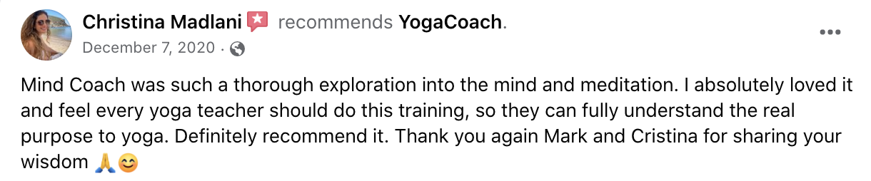Student testimonial