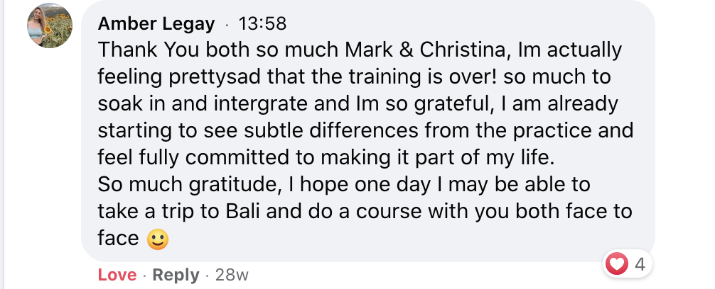 Student testimonial