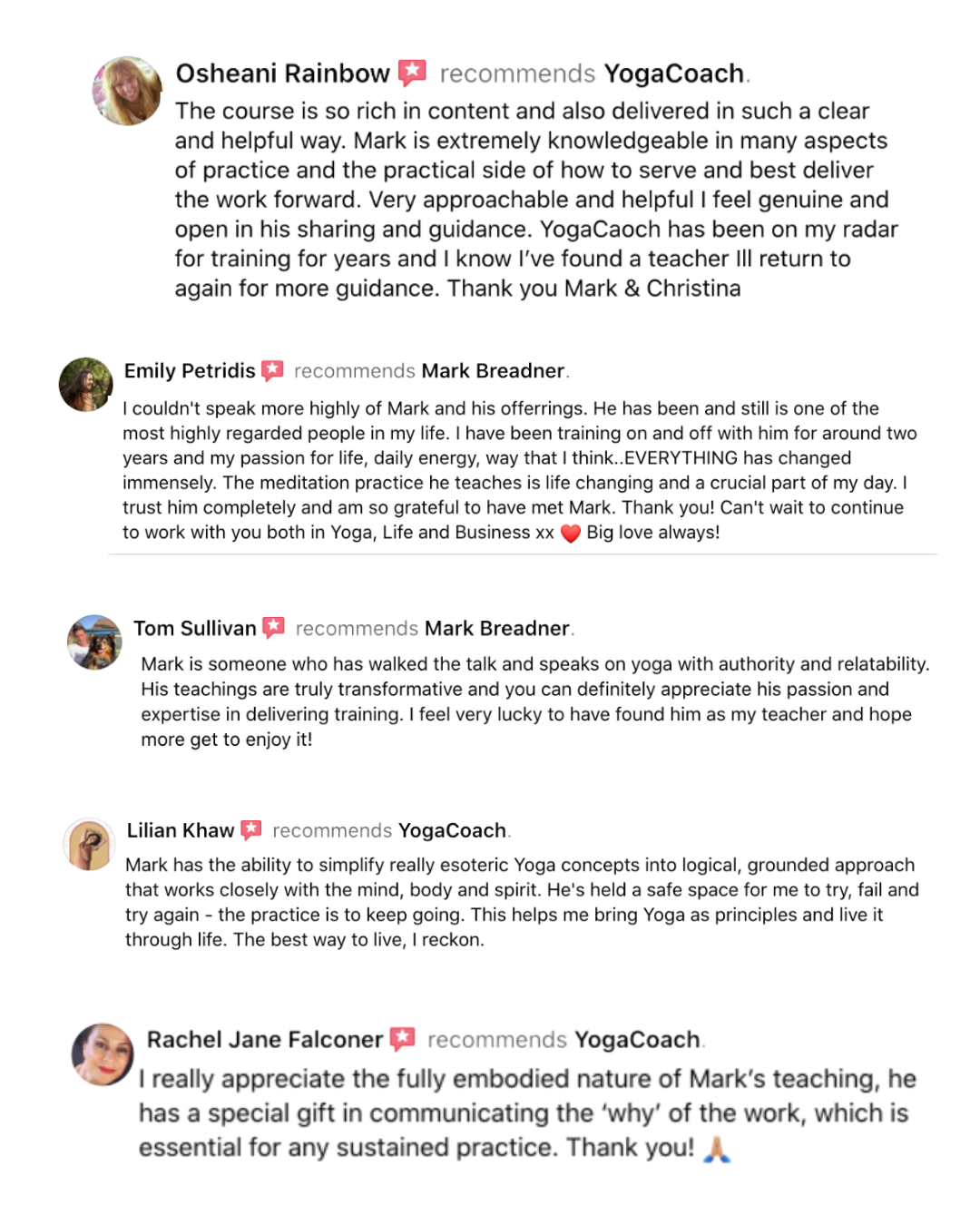 Testimonial screenshot
