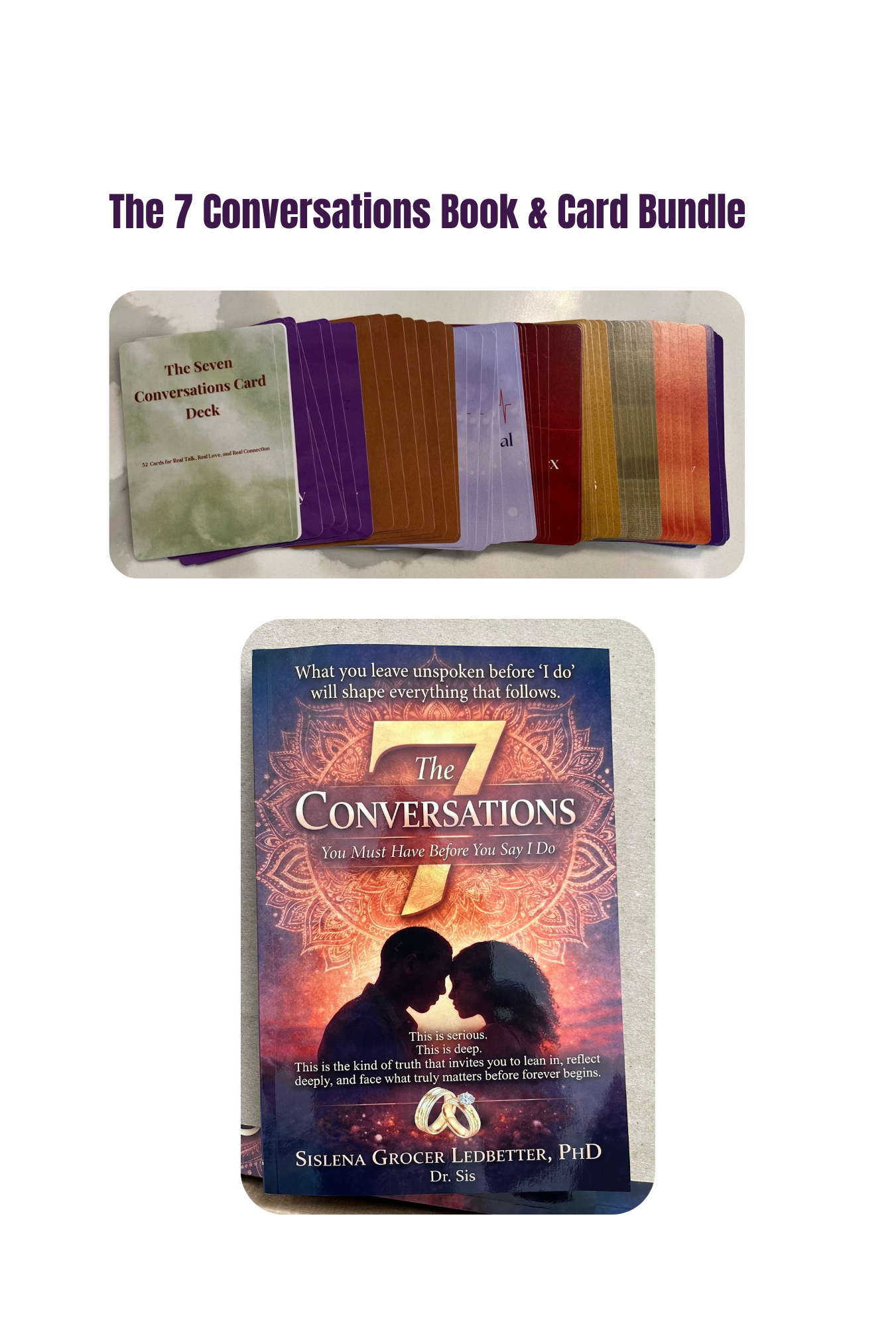 The 7 Conversations book and card deck bundle