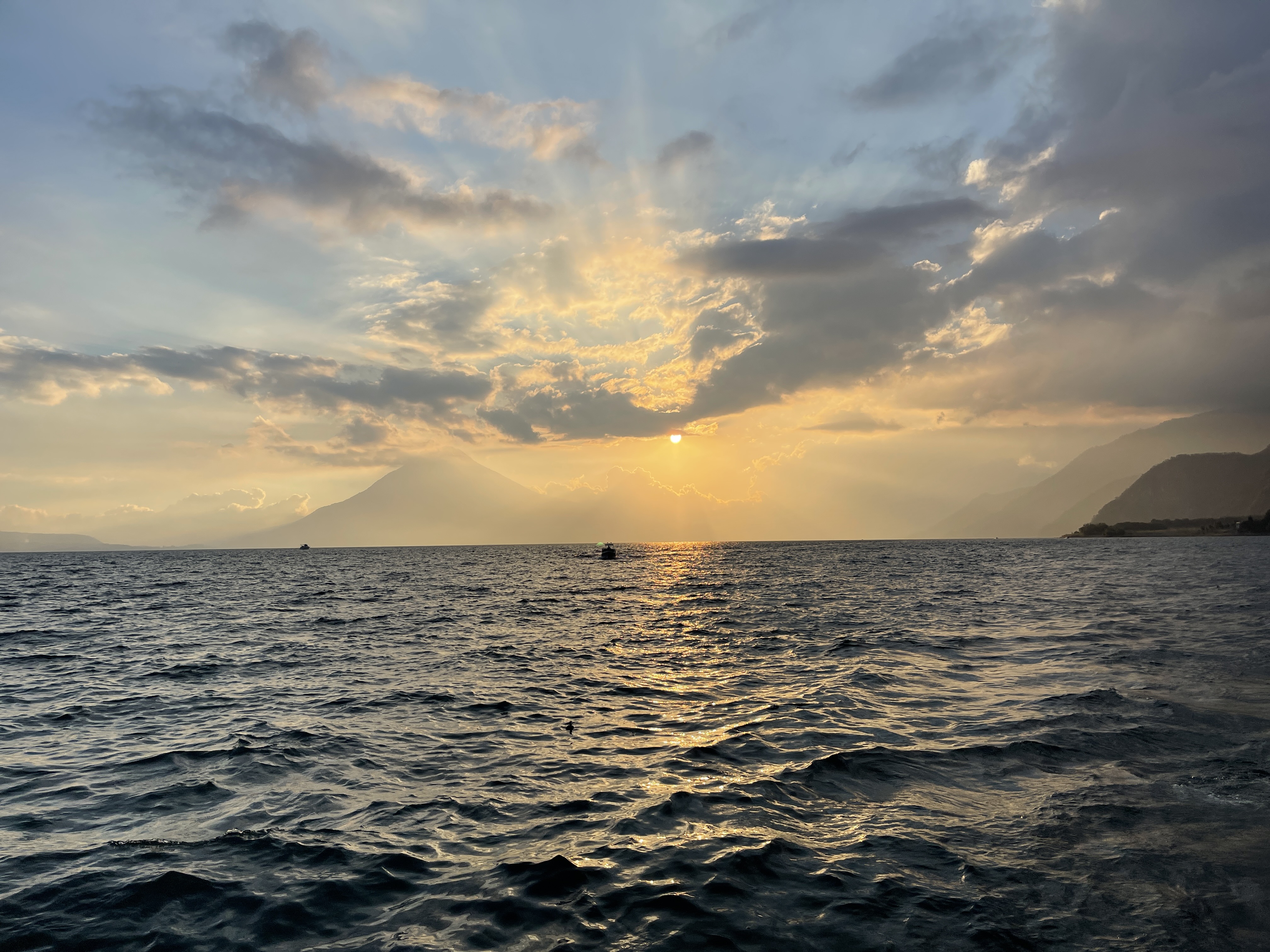 Sunrise over Lake Atitlan