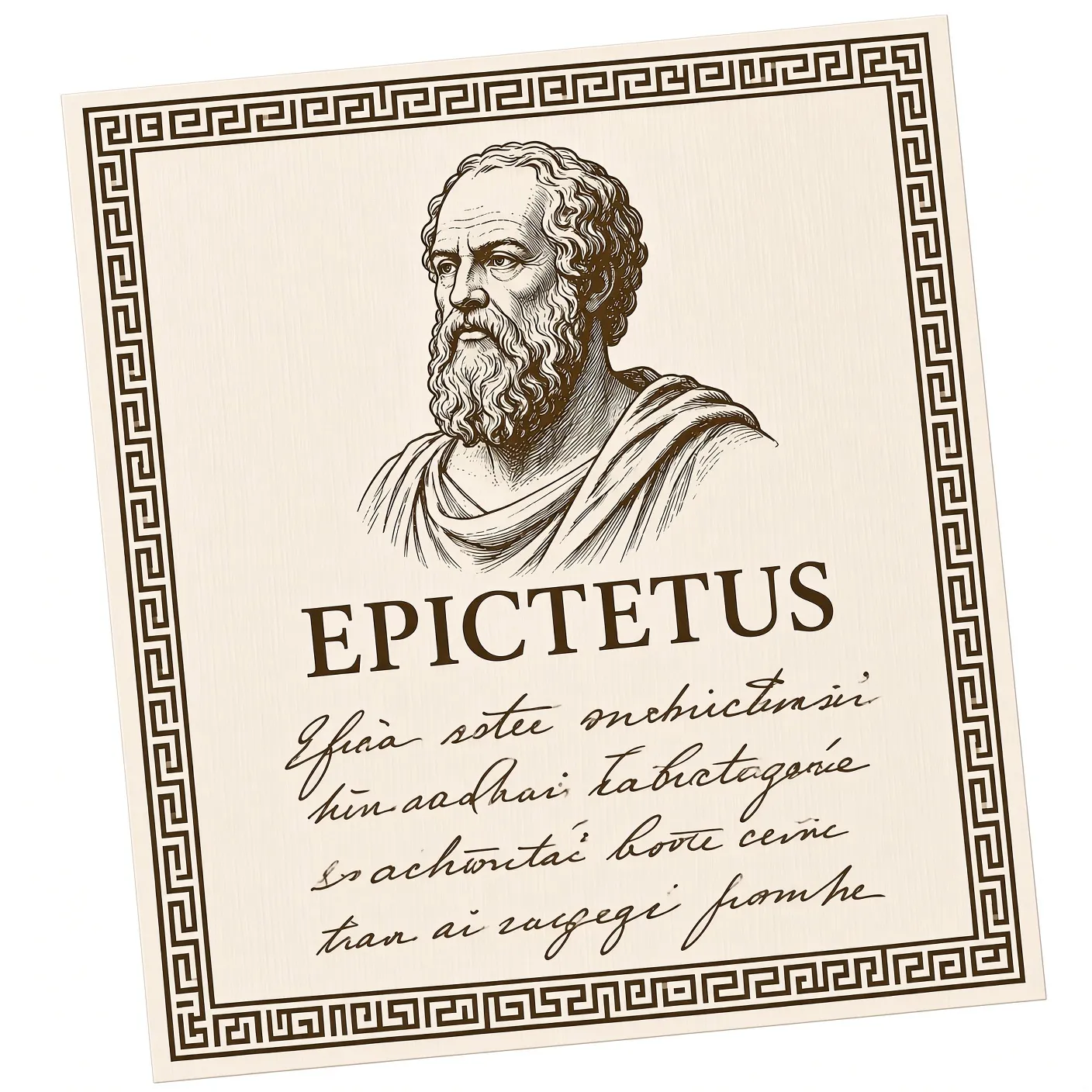 Philosopher trading card from the monthly envelope