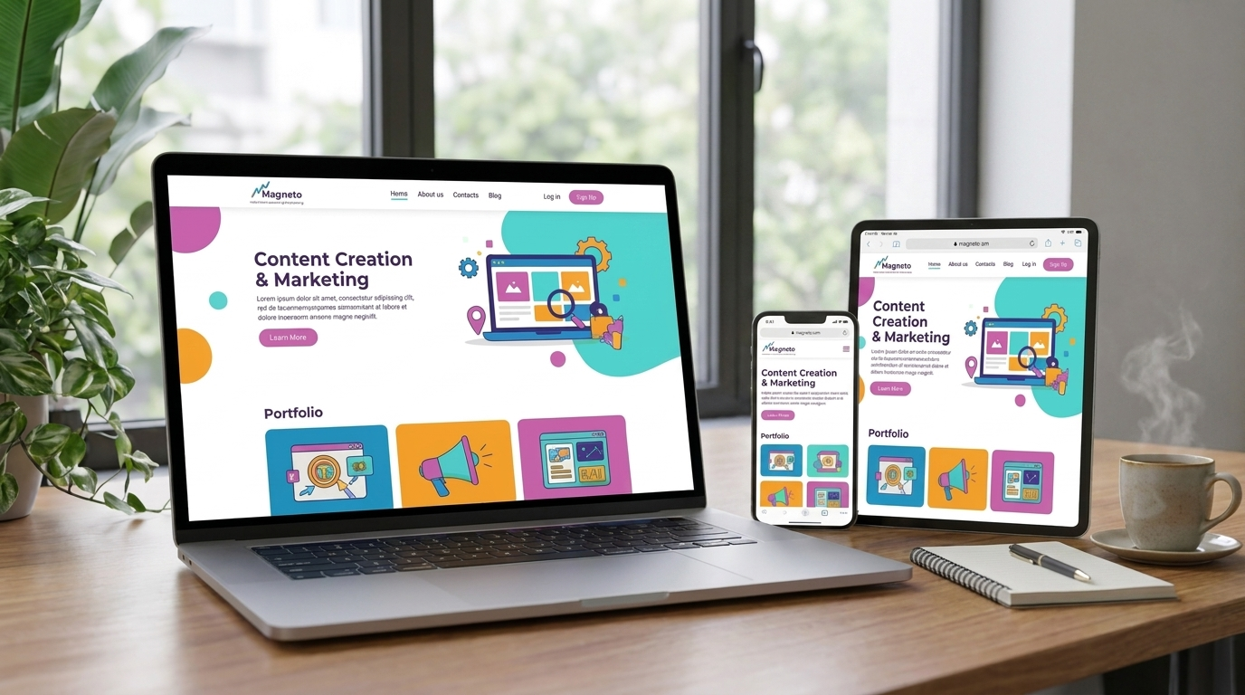 Magneto marketing systems for small business