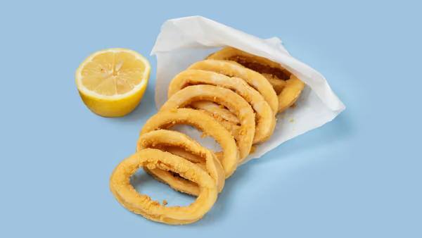 8 pieces Fried Calamari Rings (No chips)