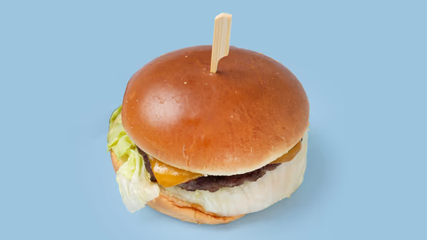 Grilled Angus Beef Burger With Cheese (No chips)