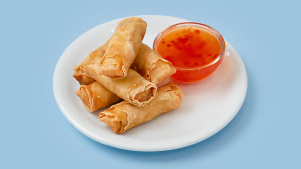 Vegetable Spring Rolls (with sweet chili)