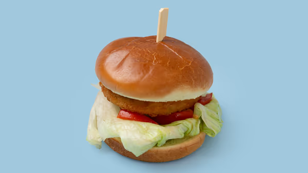 Crispy Fried Veggie Burger