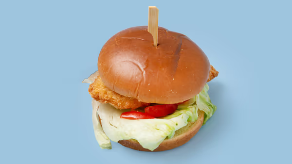 Crispy Fried Cod Burger