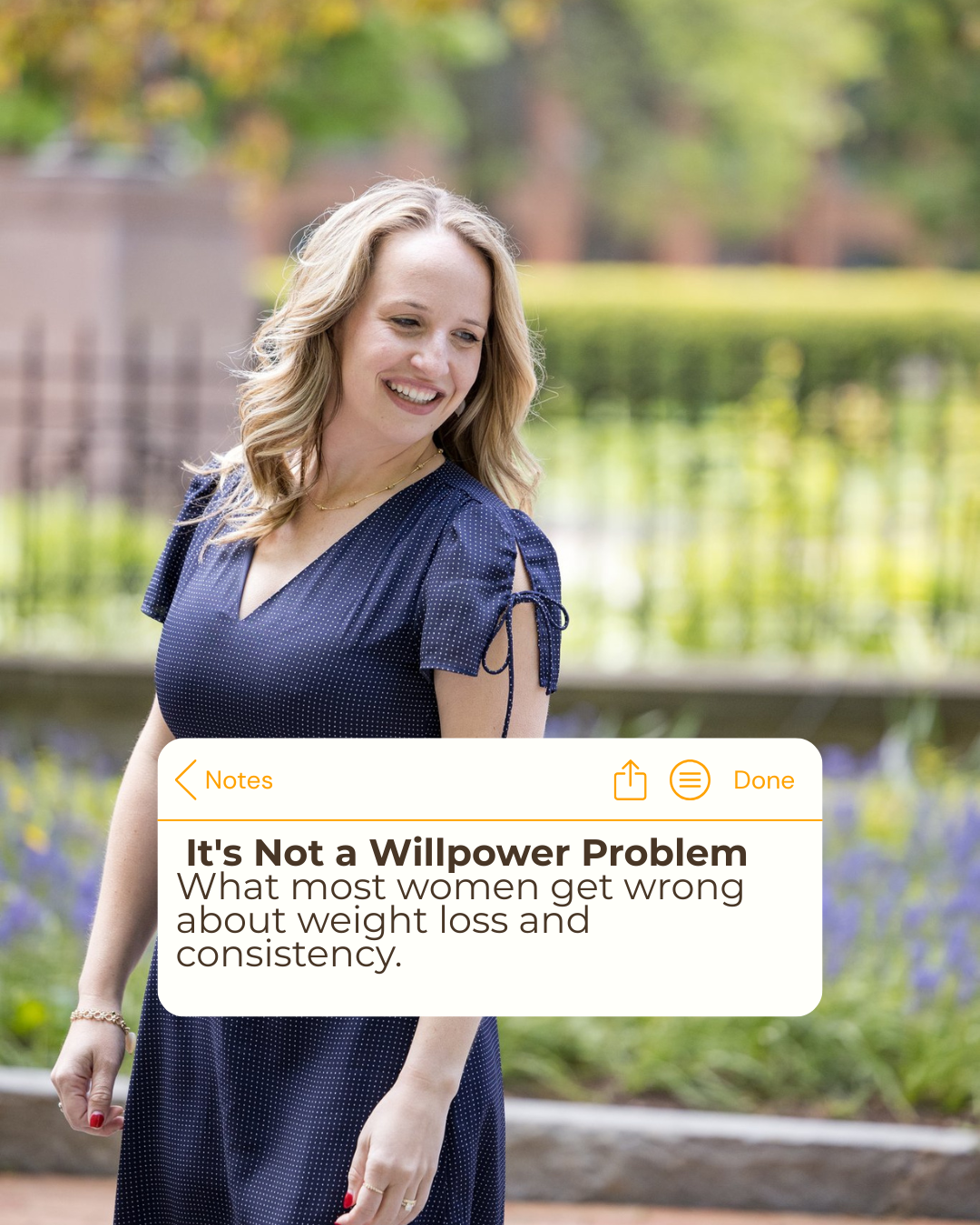 It's Not a Willpower Problem. What most women get wrong about weight loss and consistency. It's Not a Willpower Problem. What most women get wrong about weight loss and consistency.