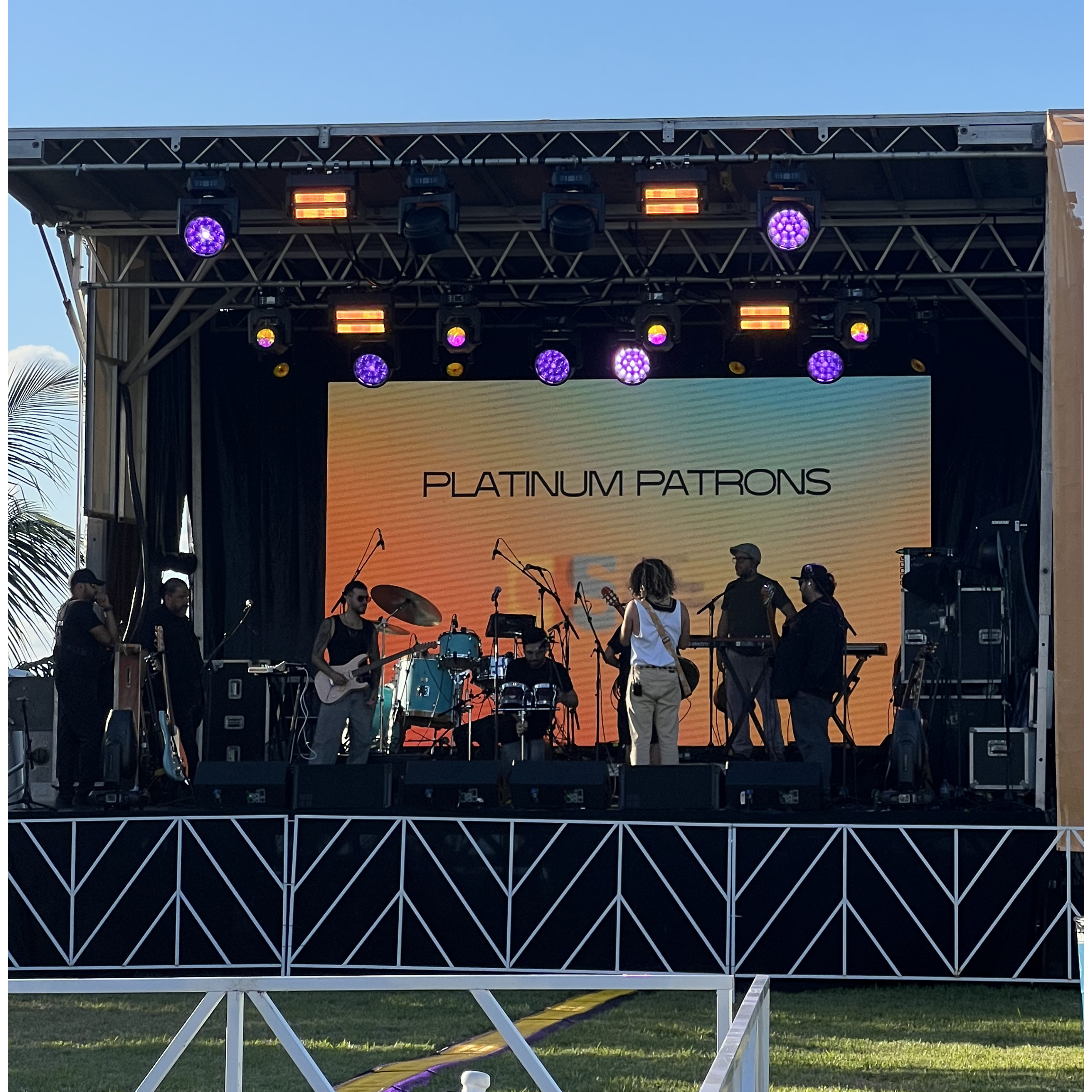 Francisco directing technical production at a live corporate event