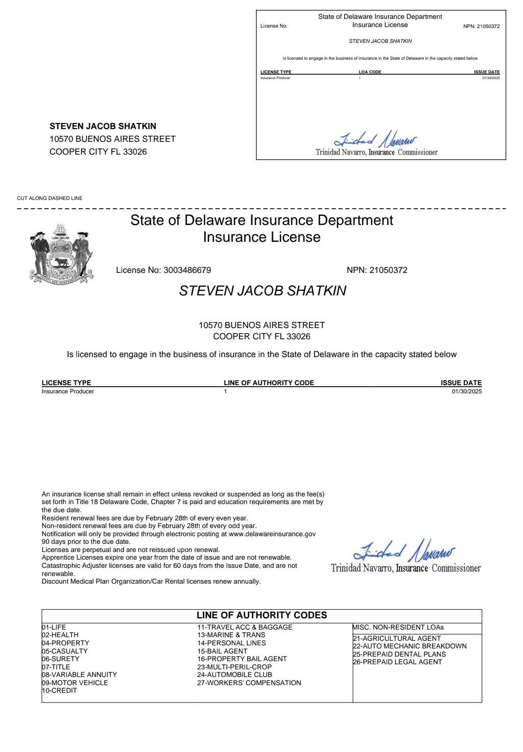 Delaware Life Insurance License