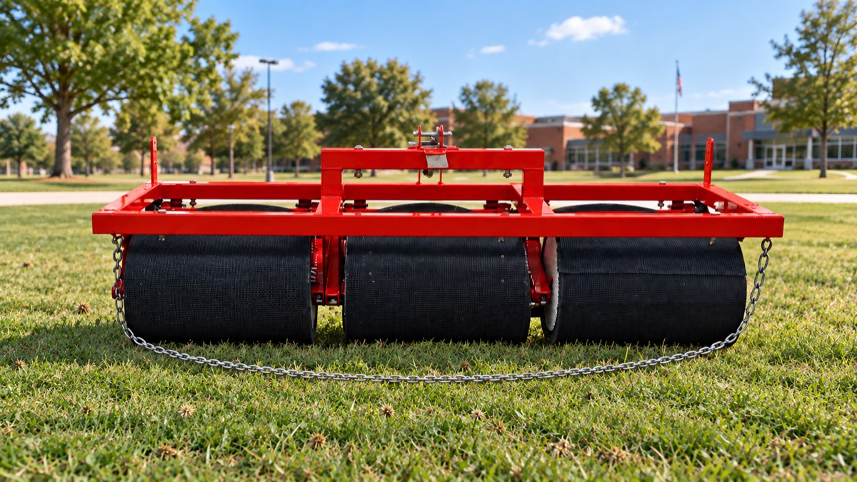 BIGFOOT roller in an illustrative institutional grounds setting