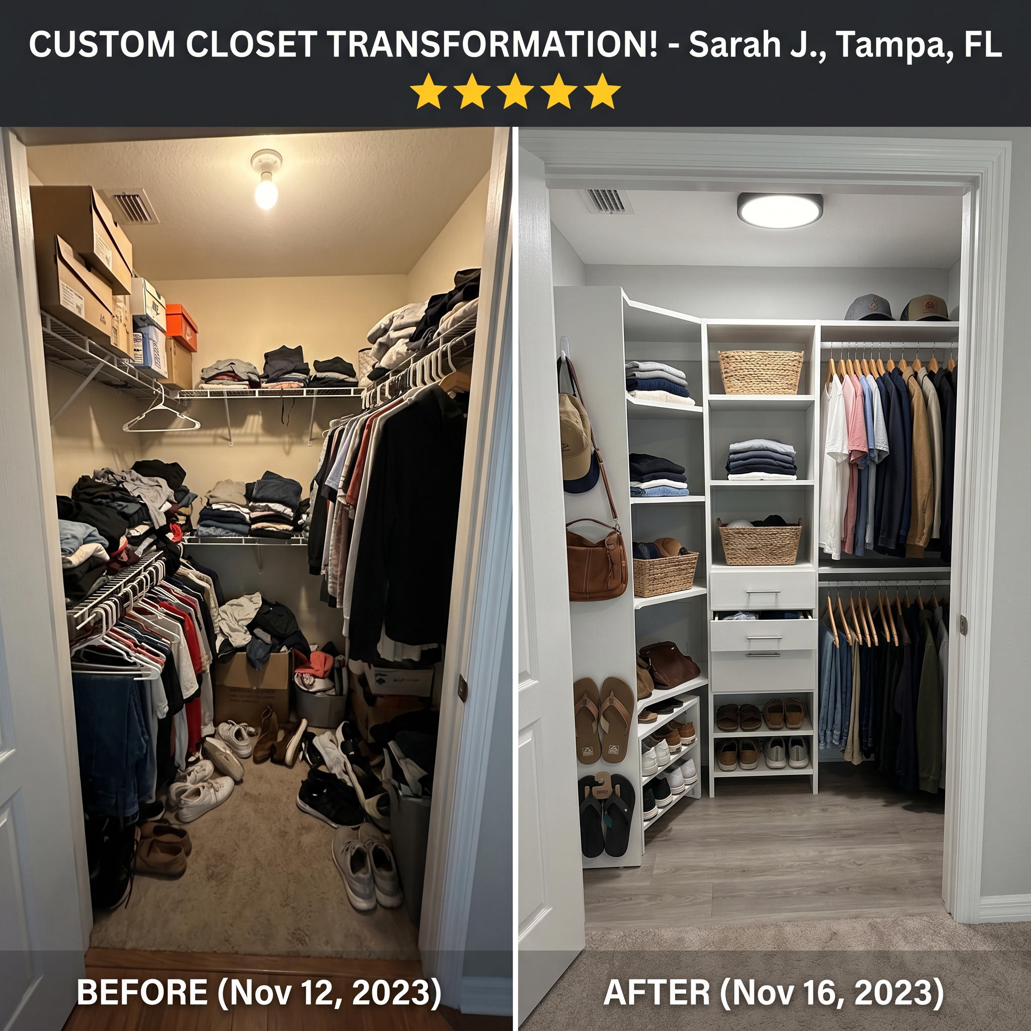 Custom closet project 2