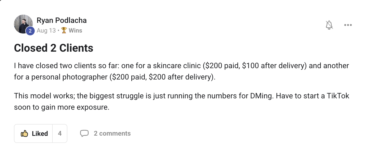 2 Clients — Skincare + Photographer