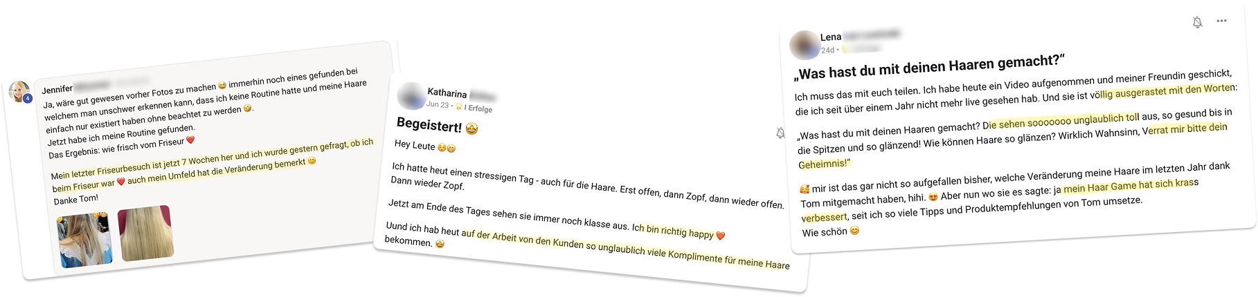 Testimonials von Mitgliedern