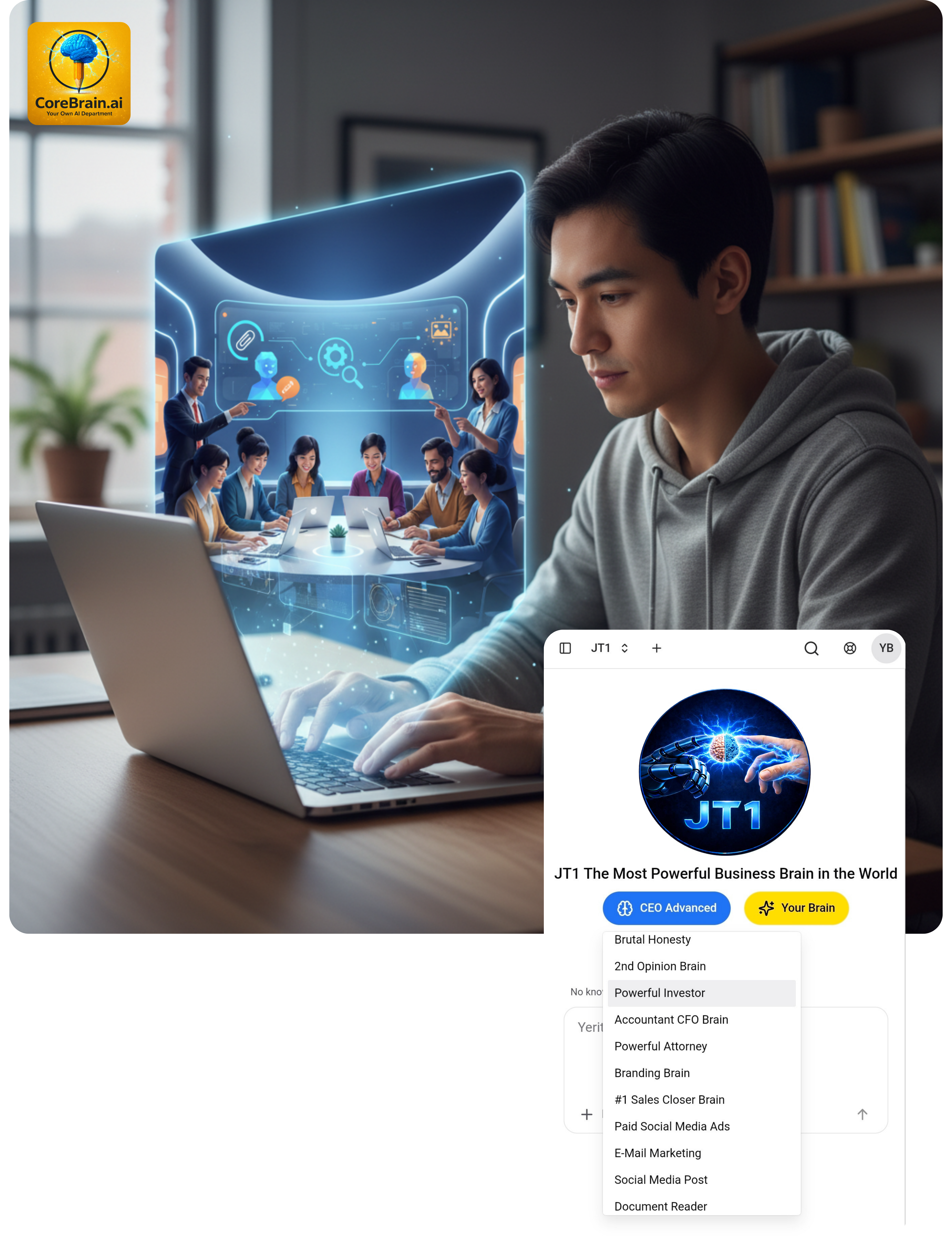 CoreBrain AI in action