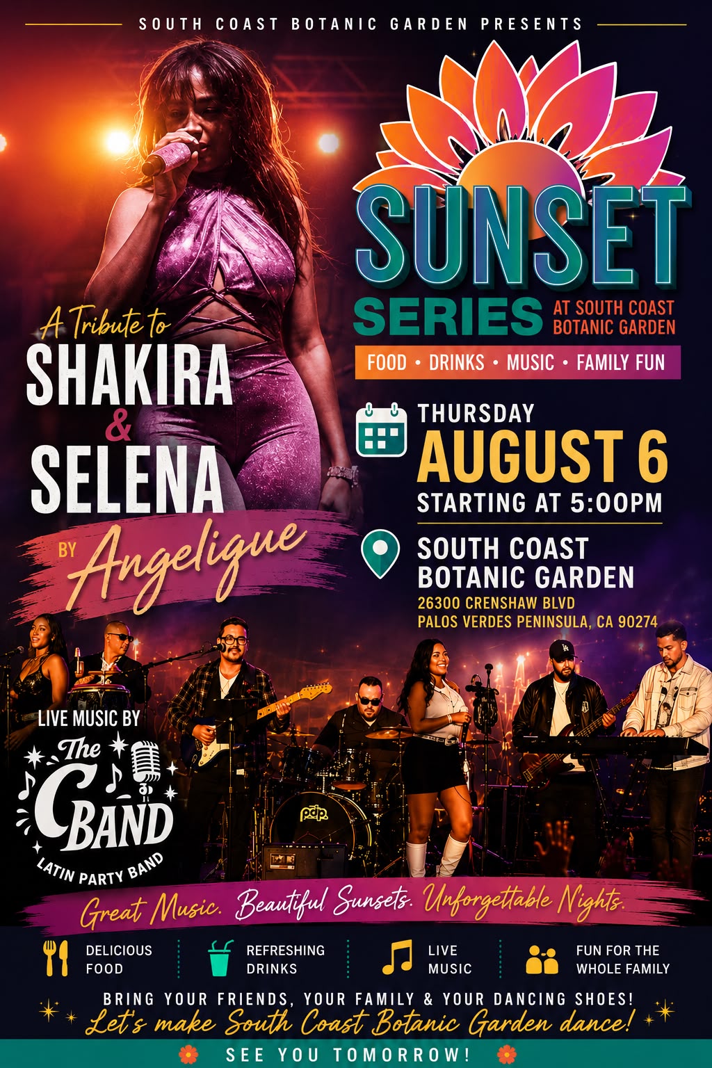 Selena and Shakira Tribute at South Coast Botanic Garden
