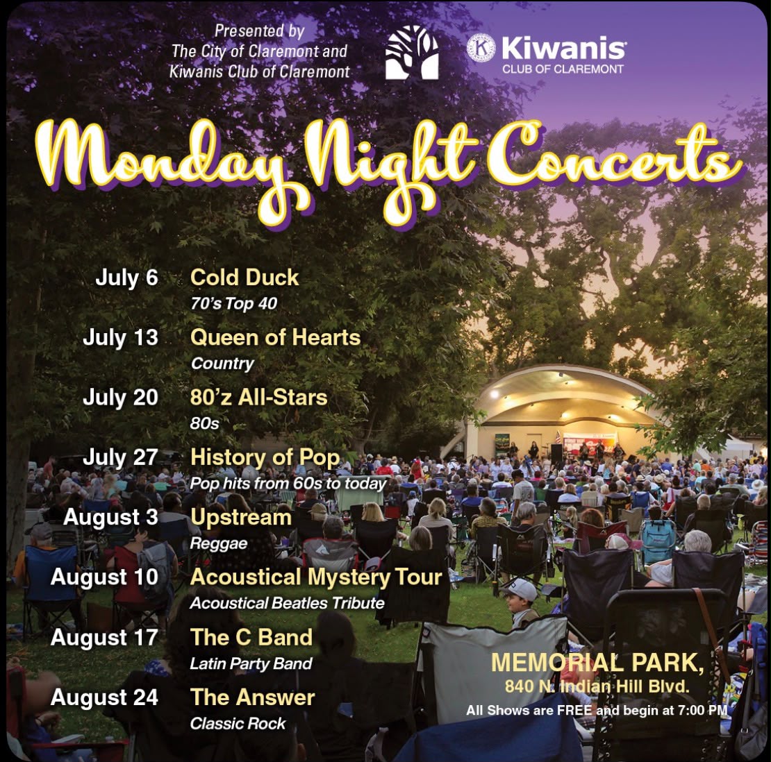 Claremont City Summer Concert