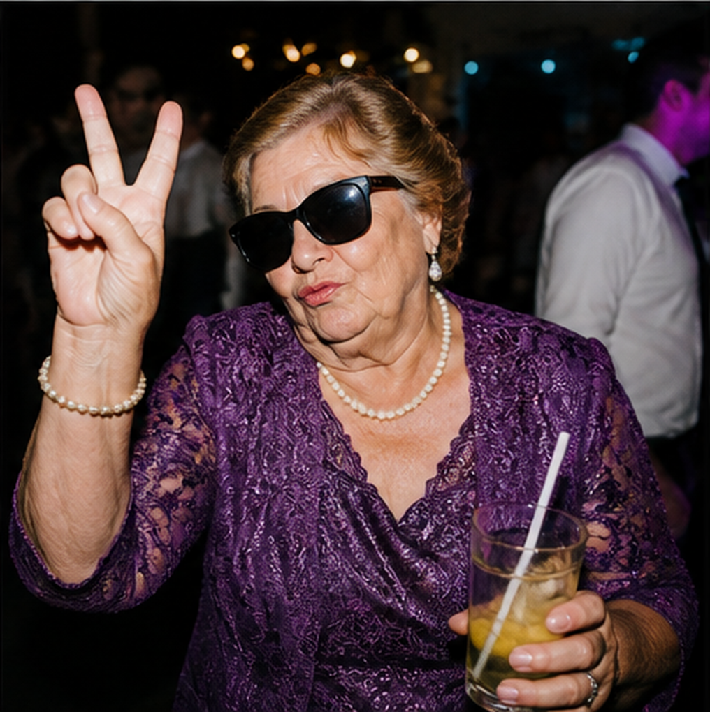 Guests capturing a funny party moment