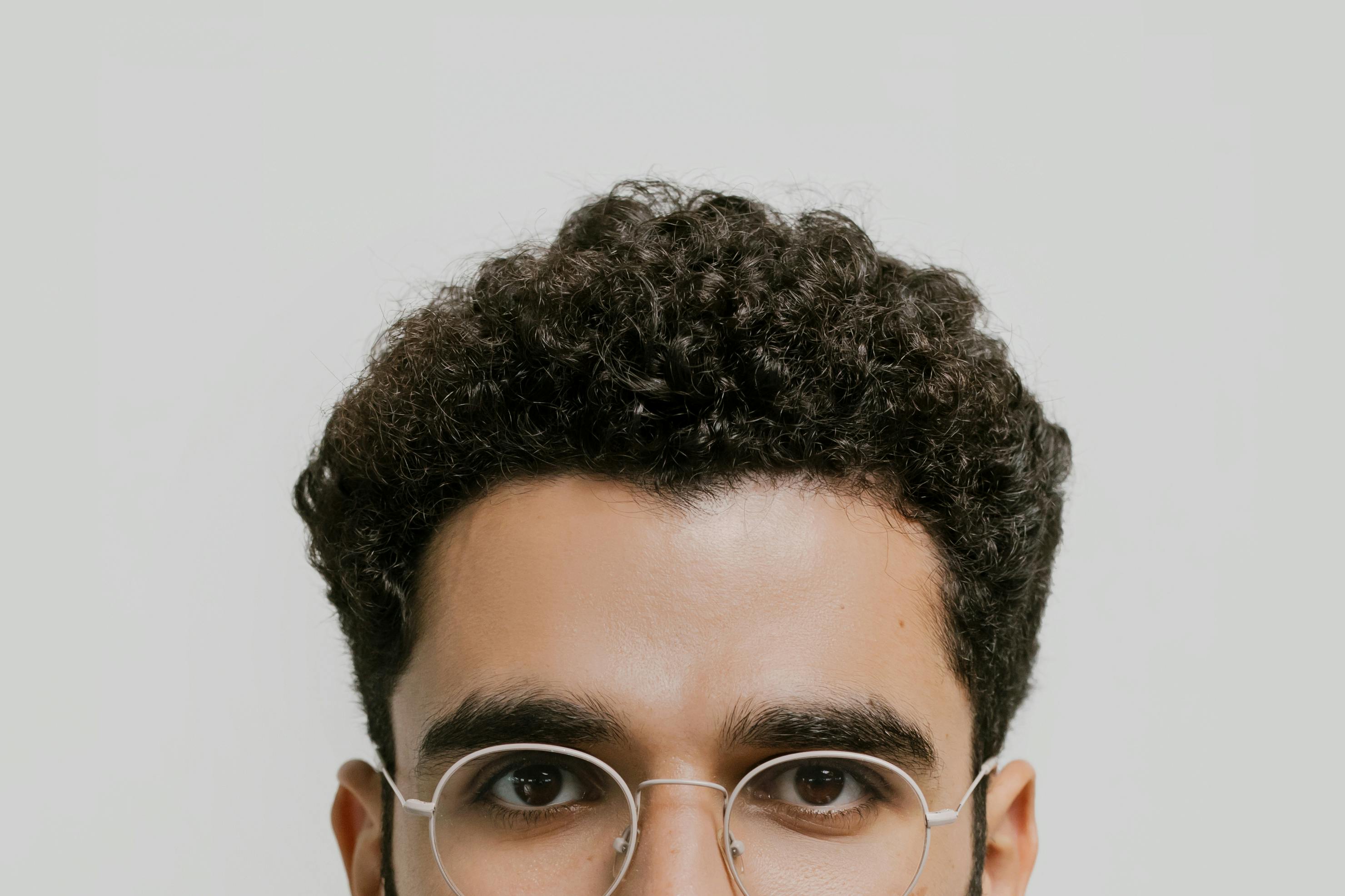 Man with complete hairline