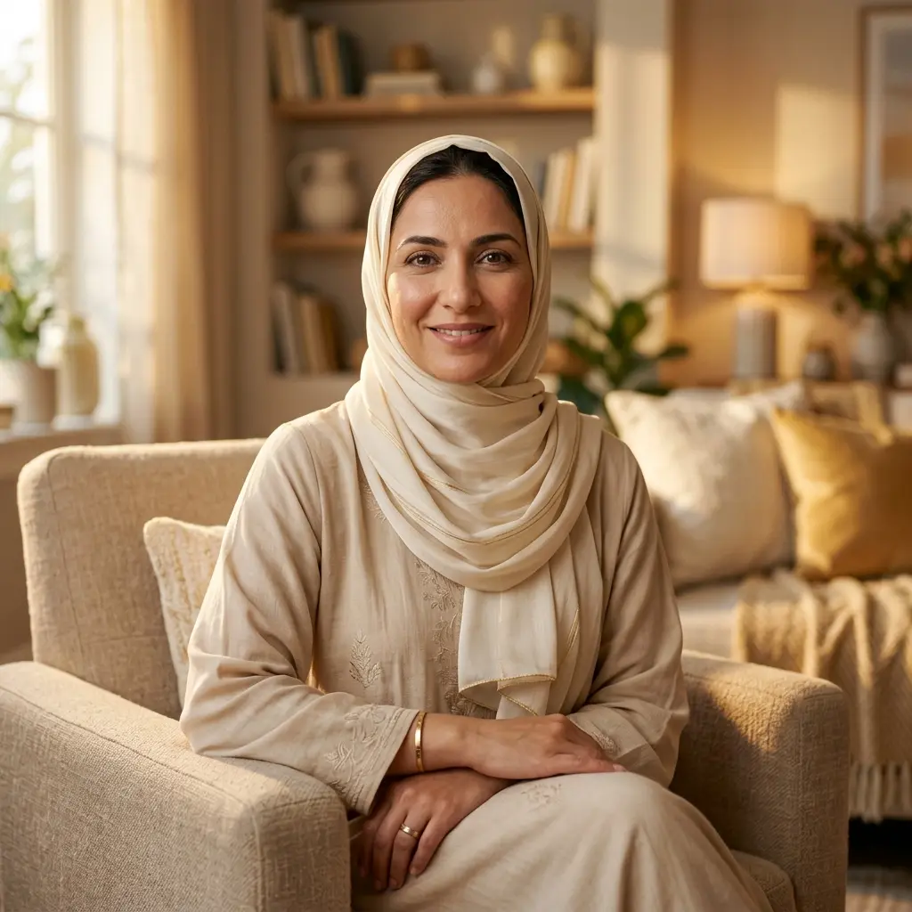 سارة، أم لمراهقين من الكويت، عميلة أكاديمية نحّات الحياة بعد دورة التشريح الميتافيزيقي