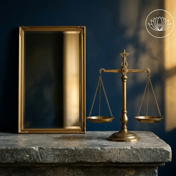 مرآة الأب، الميزان، جذر القيمة والاستحقاق