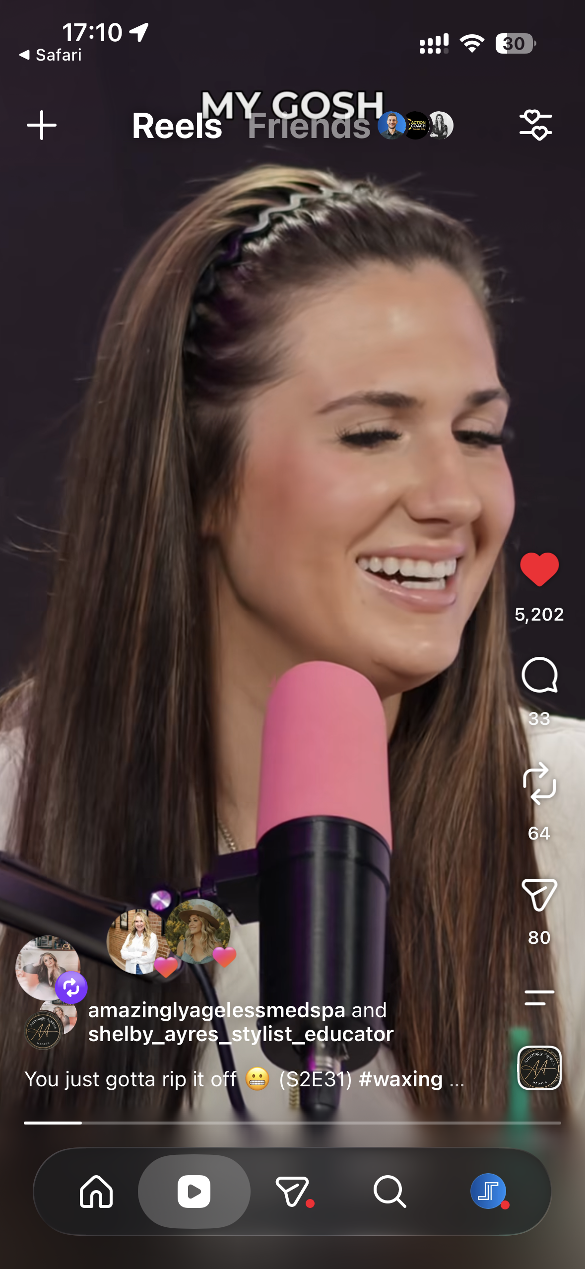 Amazingly Ageless Instagram reel with 125,822 views