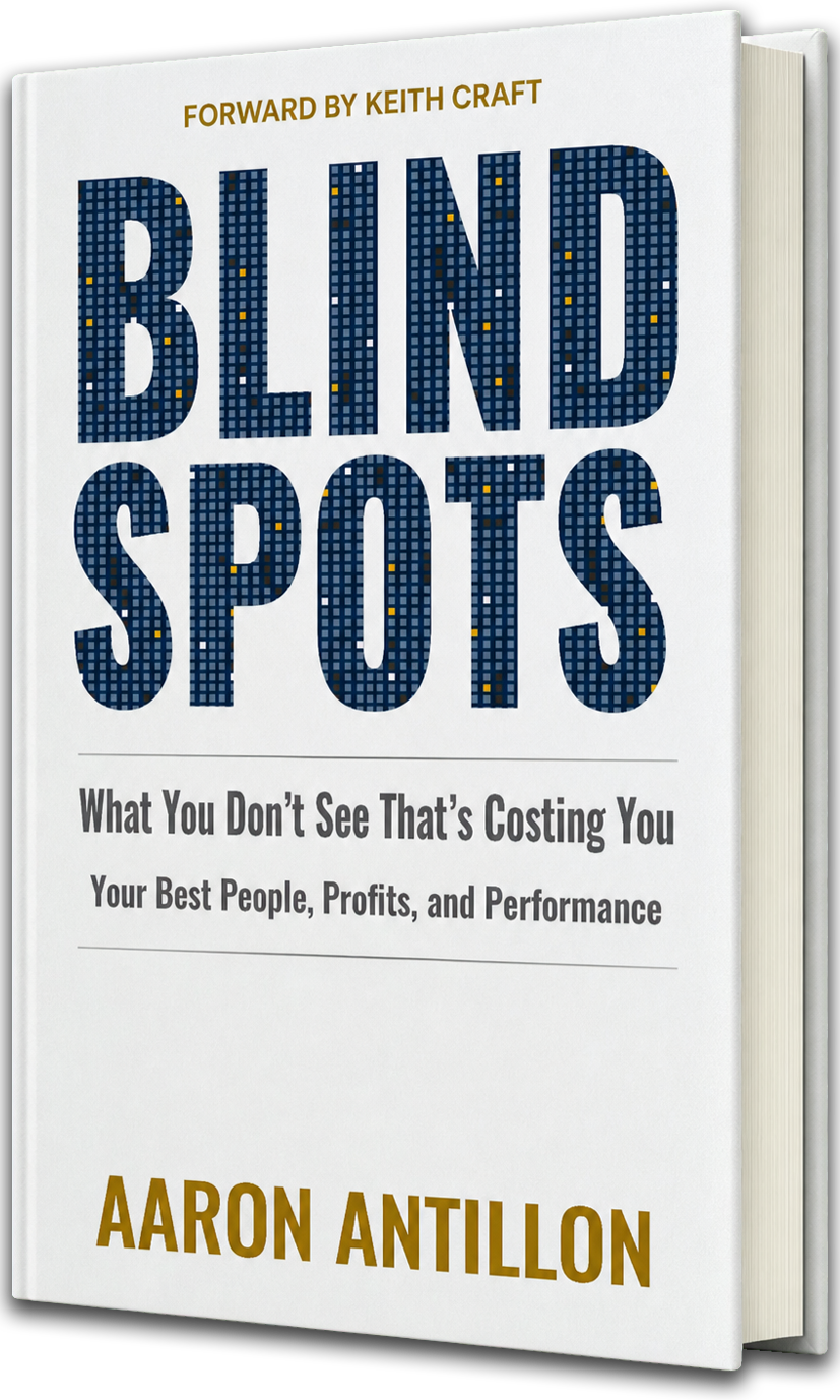 Blind Spots book cover by Aaron Antillon