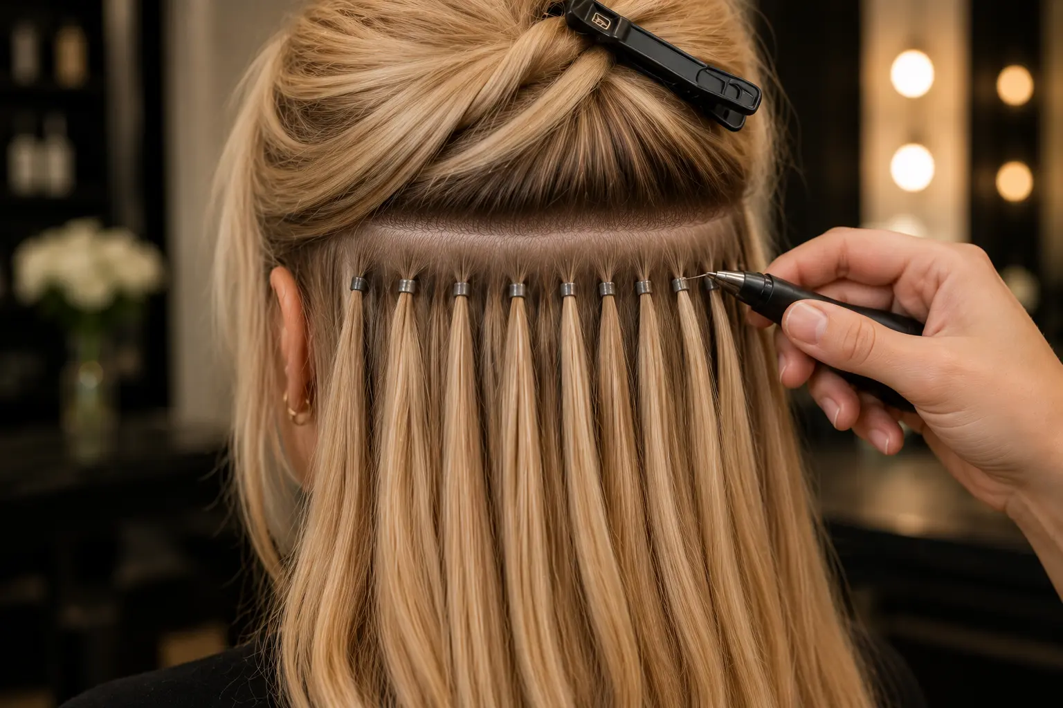Micro-Link hair extensions