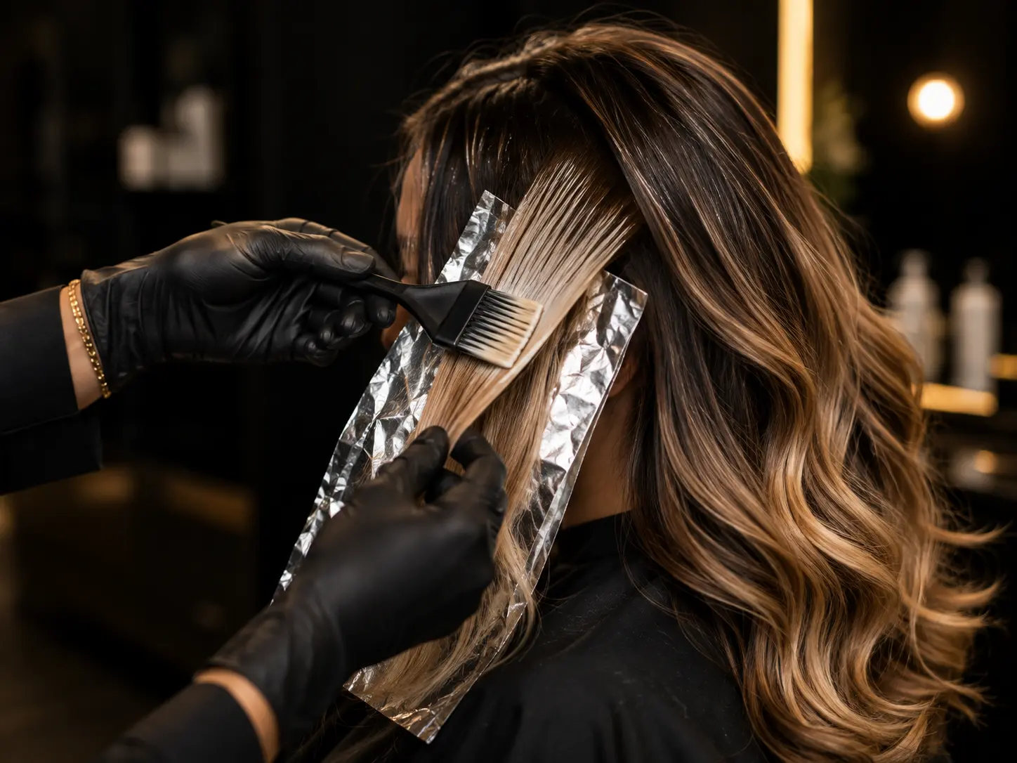 Professional hair color service