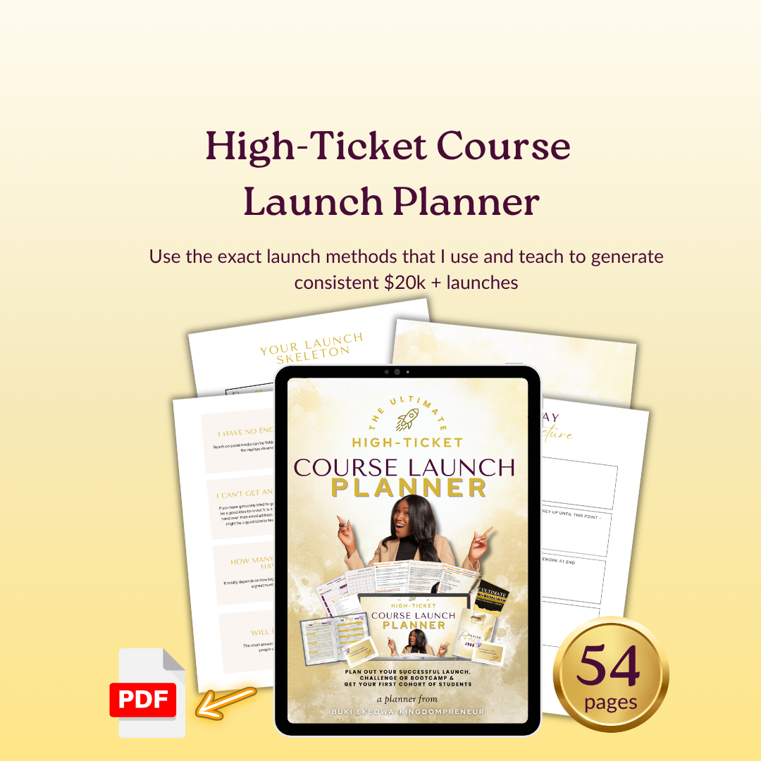 The Course Launch Planner
