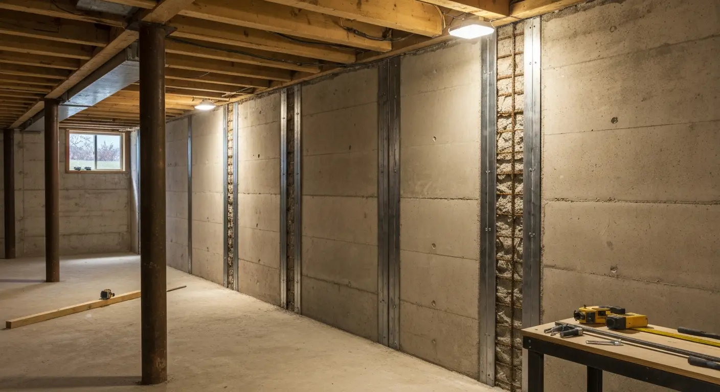 Foundation wall repair and stabilization