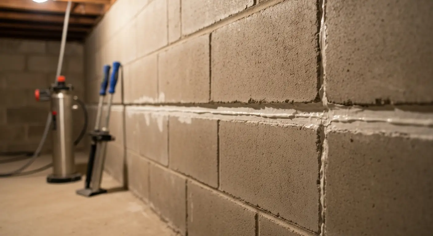 Foundation crack repair and stabilization