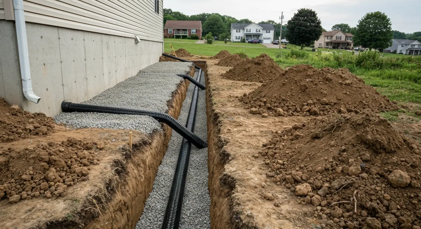 Perimeter drain system installation