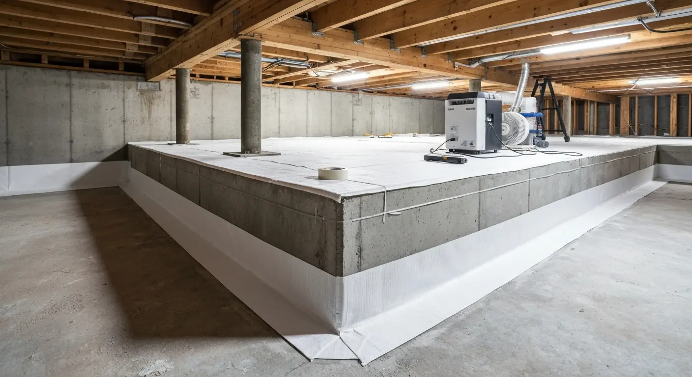 Crawl space encapsulation