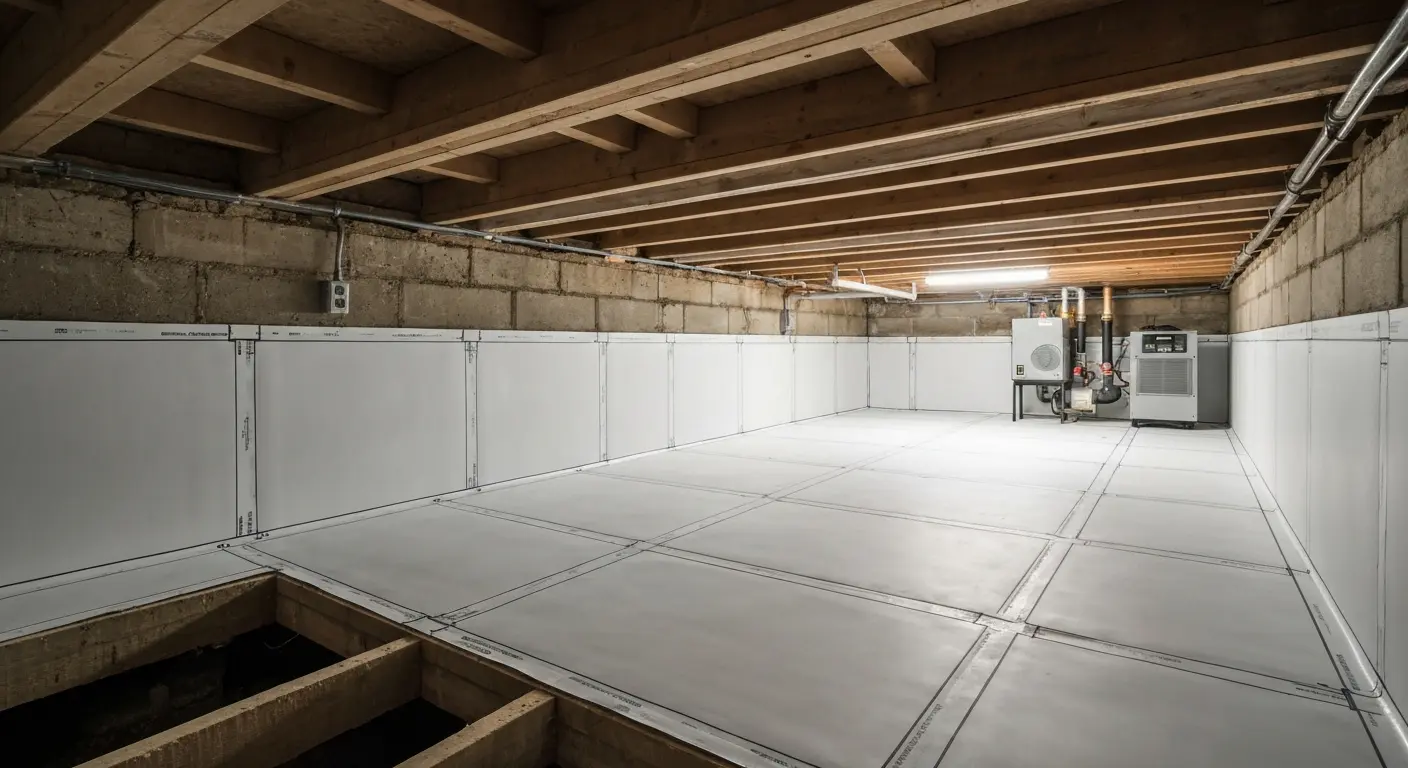 Crawl space encapsulation