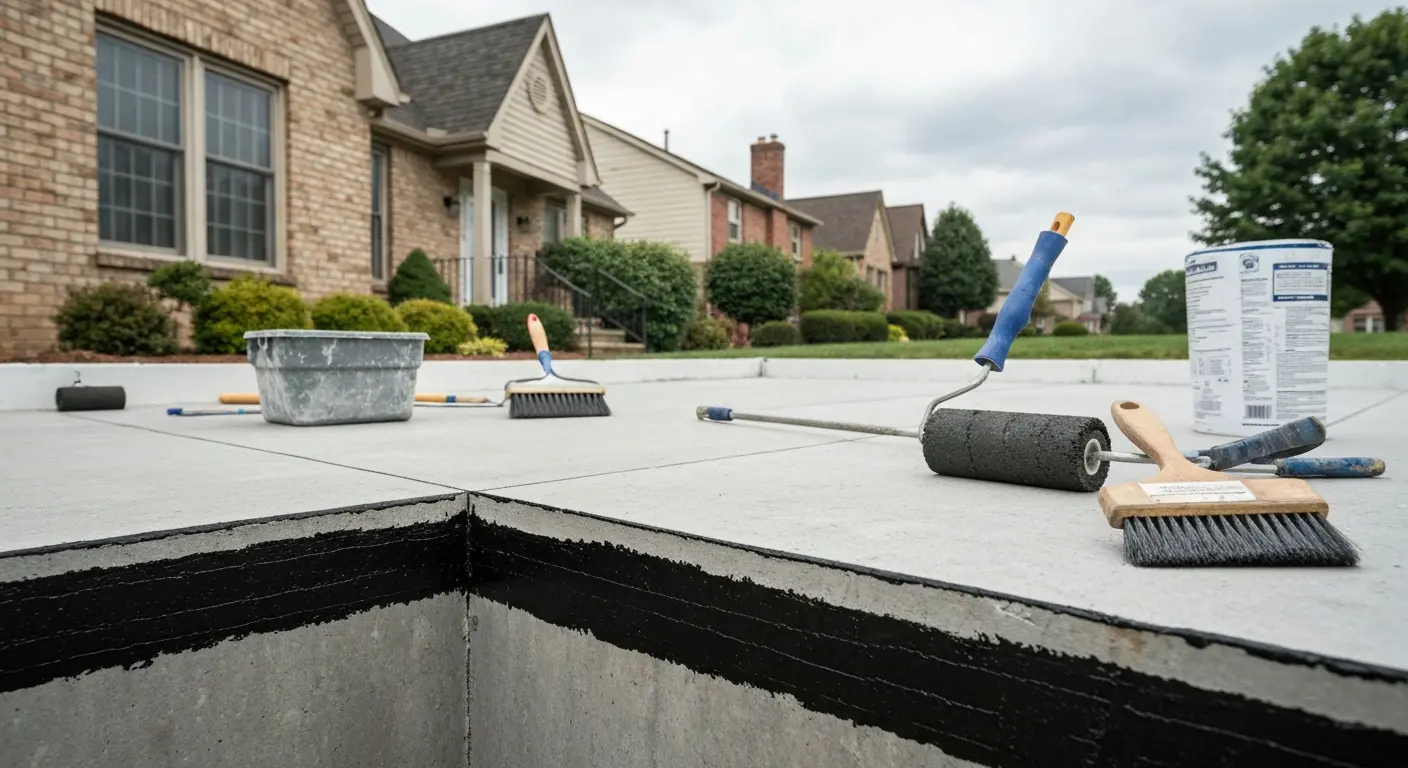 Exterior waterproofing installation