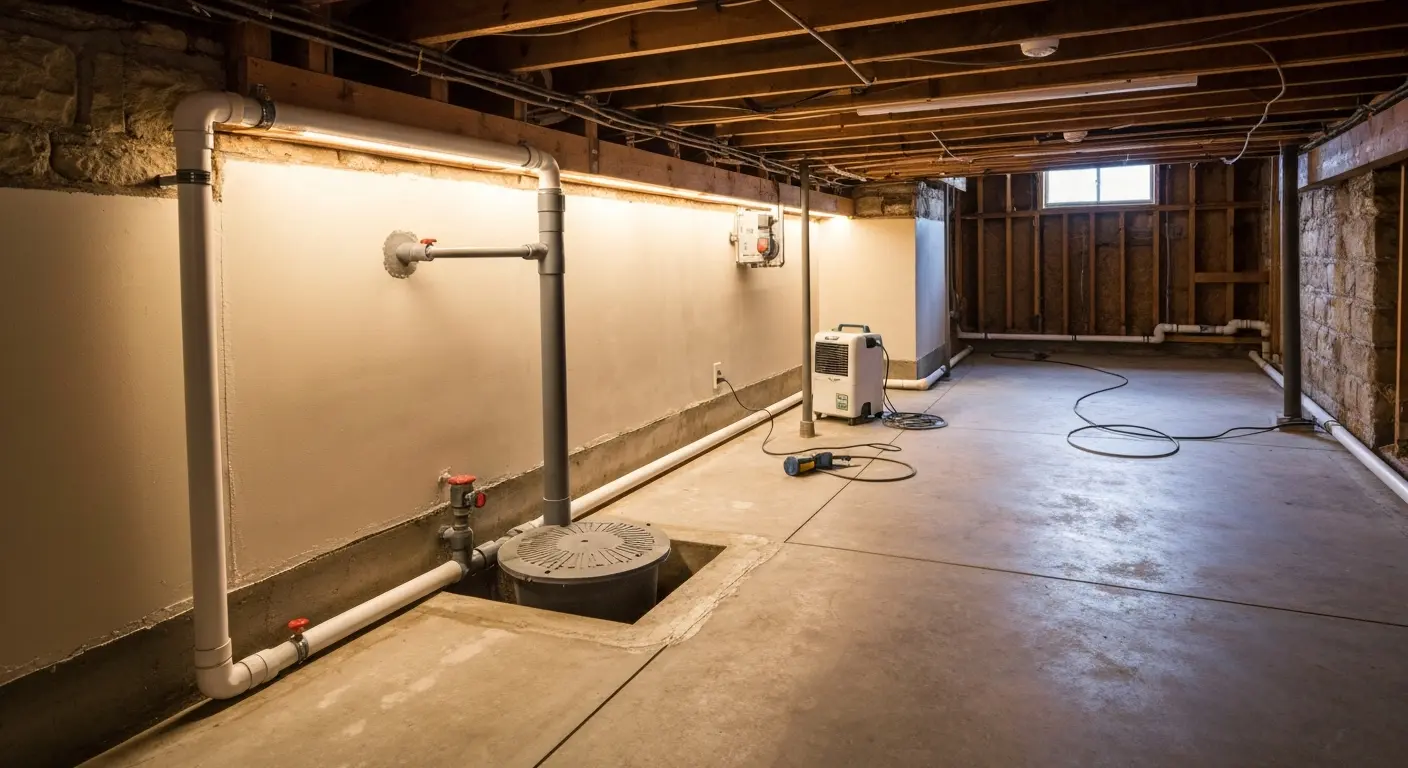 Basement waterproofing in Scott Township