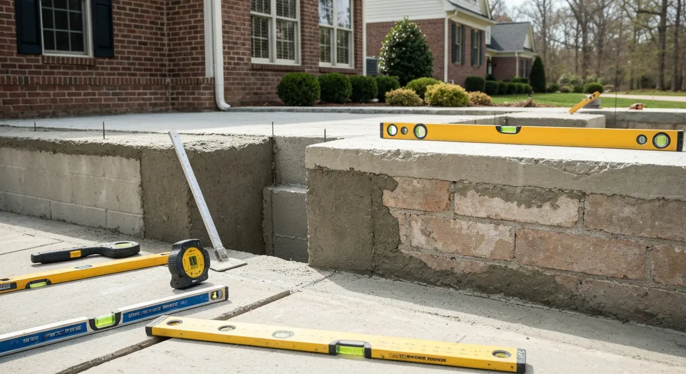 Foundation crack repair and structural restoration